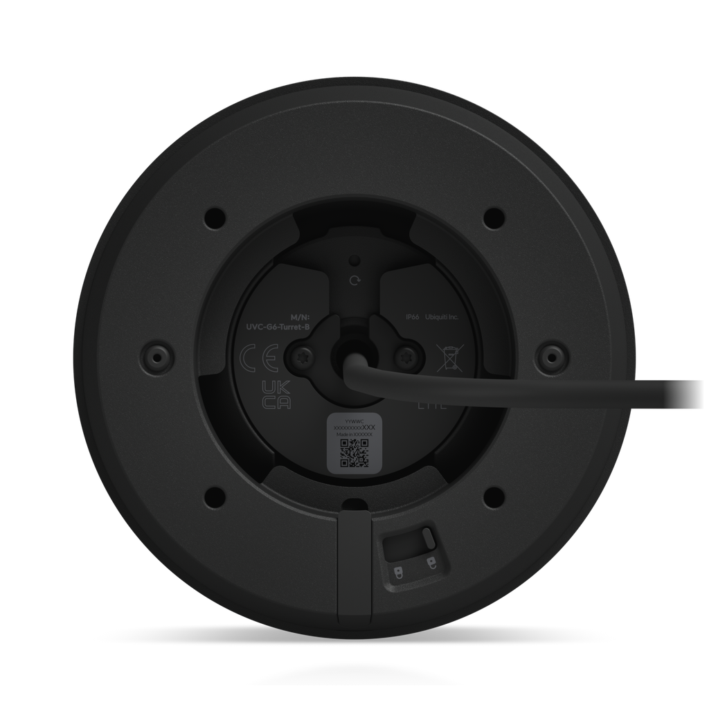 Ubiquiti UniFi Protect UVC-G6-Turret-B – Caméra tourelle 4K IA, IR 30 m, PoE (noir)