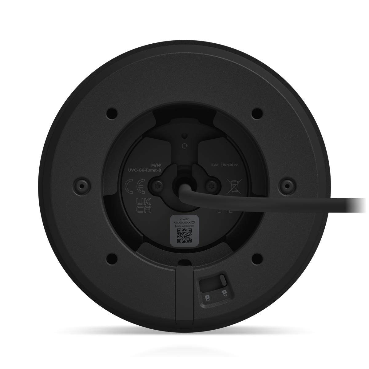 Ubiquiti UniFi Protect UVC-G6-Turret-B – Caméra tourelle 4K IA, IR 30 m, PoE (noir)