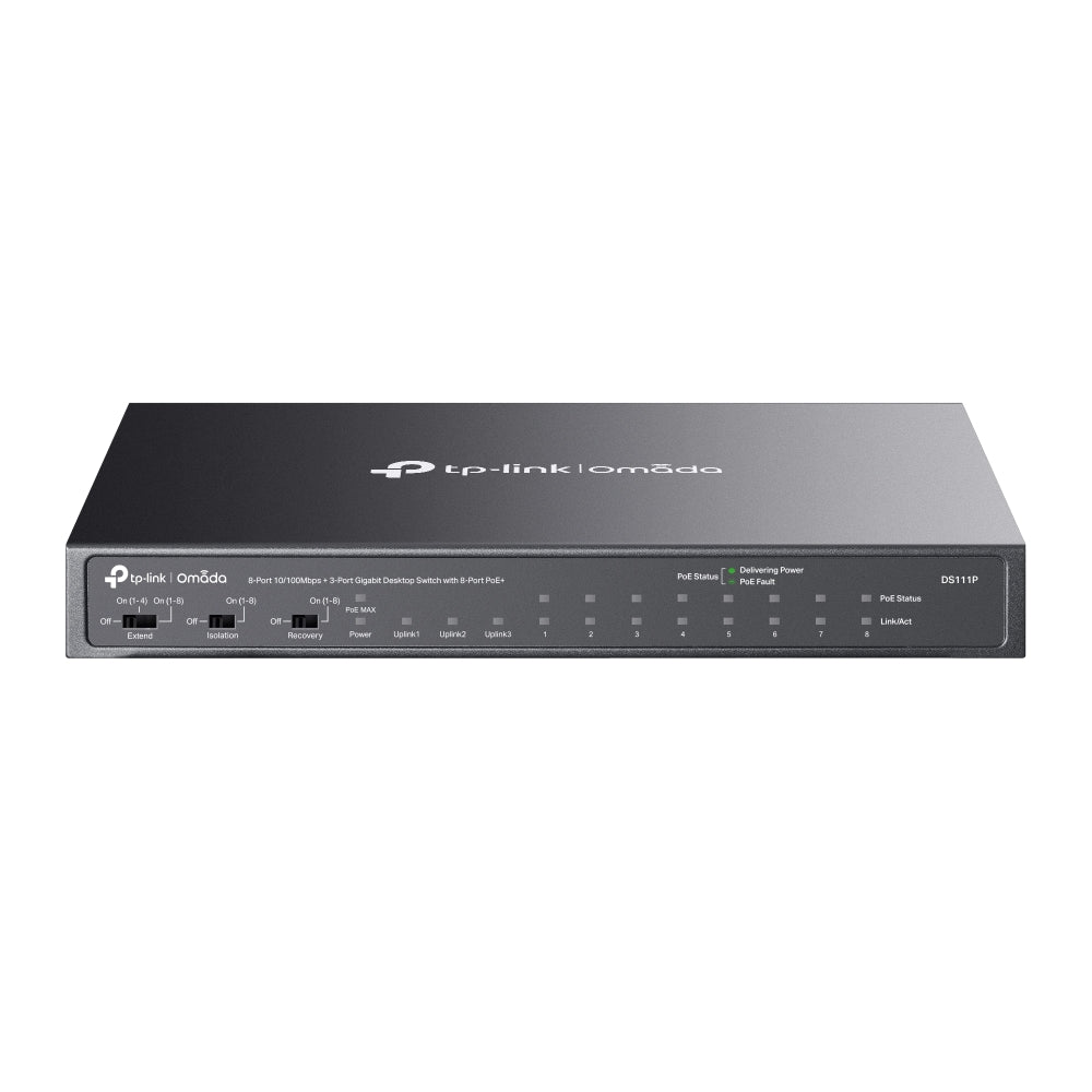 TP-Link Omada DS111P – Switch 3 ports gigabit 8 poe+ omada
