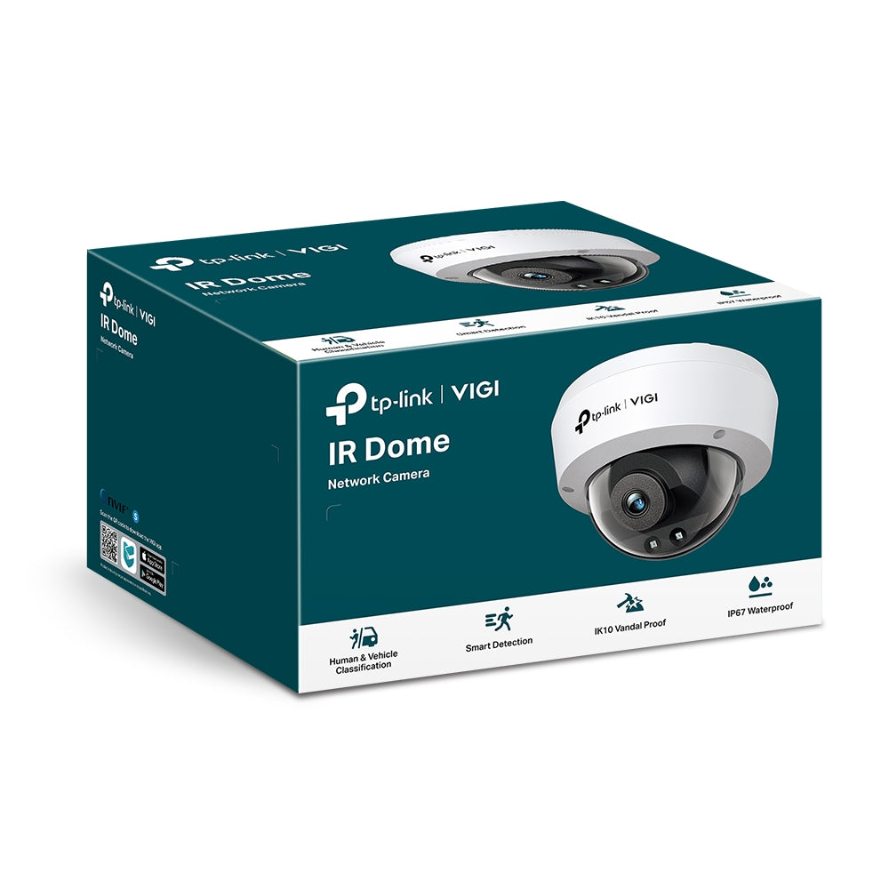 TP-Link VIGI C240I(2.8mm) – Caméra dôme IP 4 MP infrarouge, objectif 2,8 mm