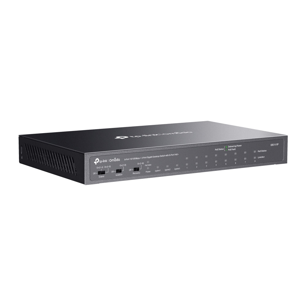 TP-Link Omada DS111P – Switch 3 ports gigabit 8 poe+ omada