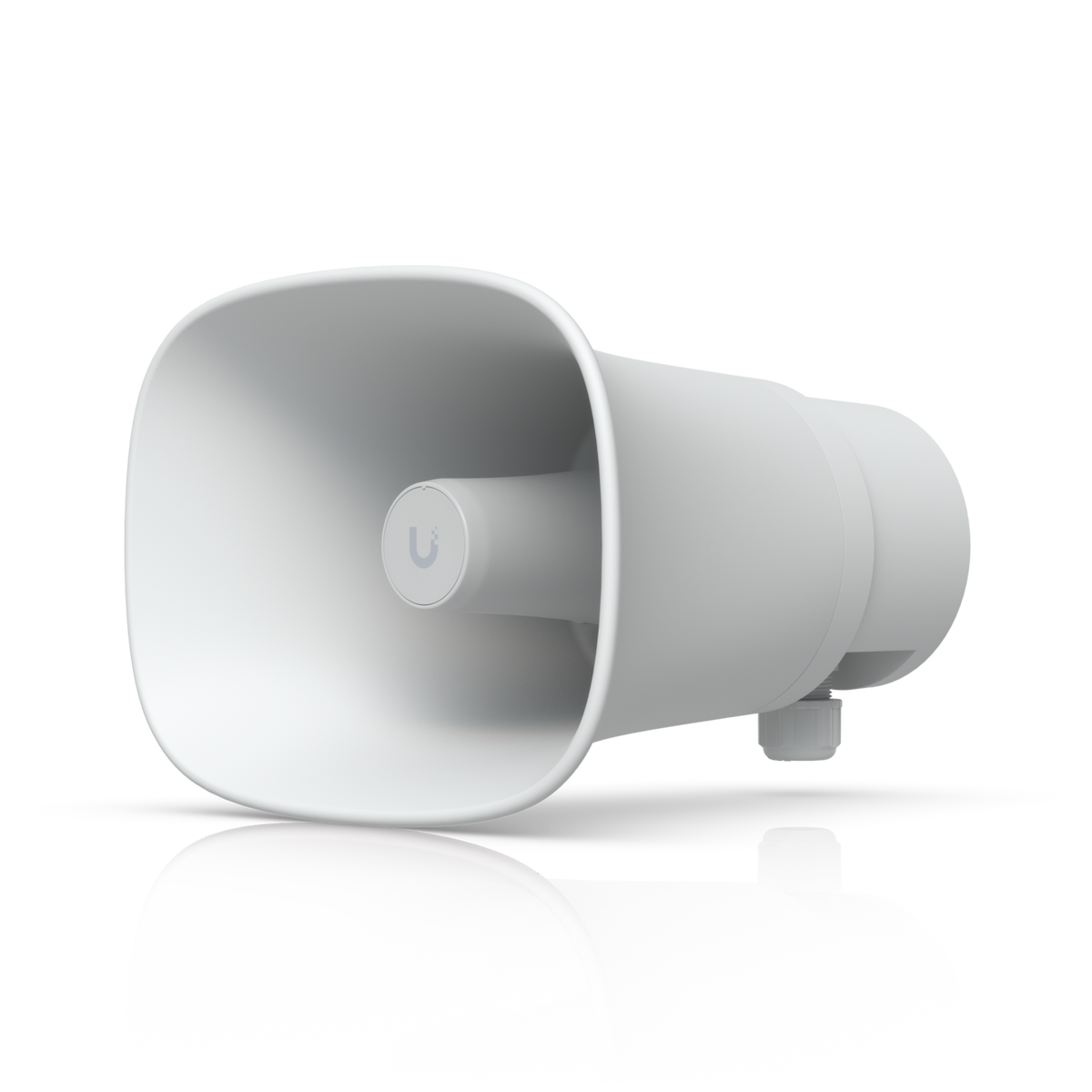 Ubiquiti UniFi Protect UP-AI-Horn-Speaker-W – Haut-parleur à pavillon extérieur PoE 120 dB (blanc)