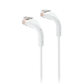 Ubiquiti UniFi UACC-Cable-Patch-1M-W-10 – Cordon de brassage ultra-fin 10 GbE (blanc, 1 m, lot de 10)