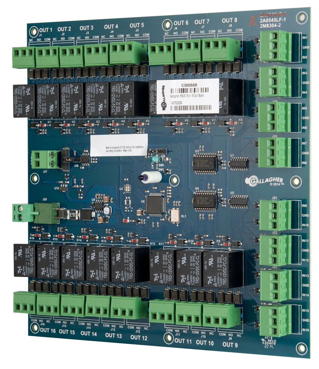 Gallagher HBUS C300688 – Carte HBUS 16 entrées / 16 sorties