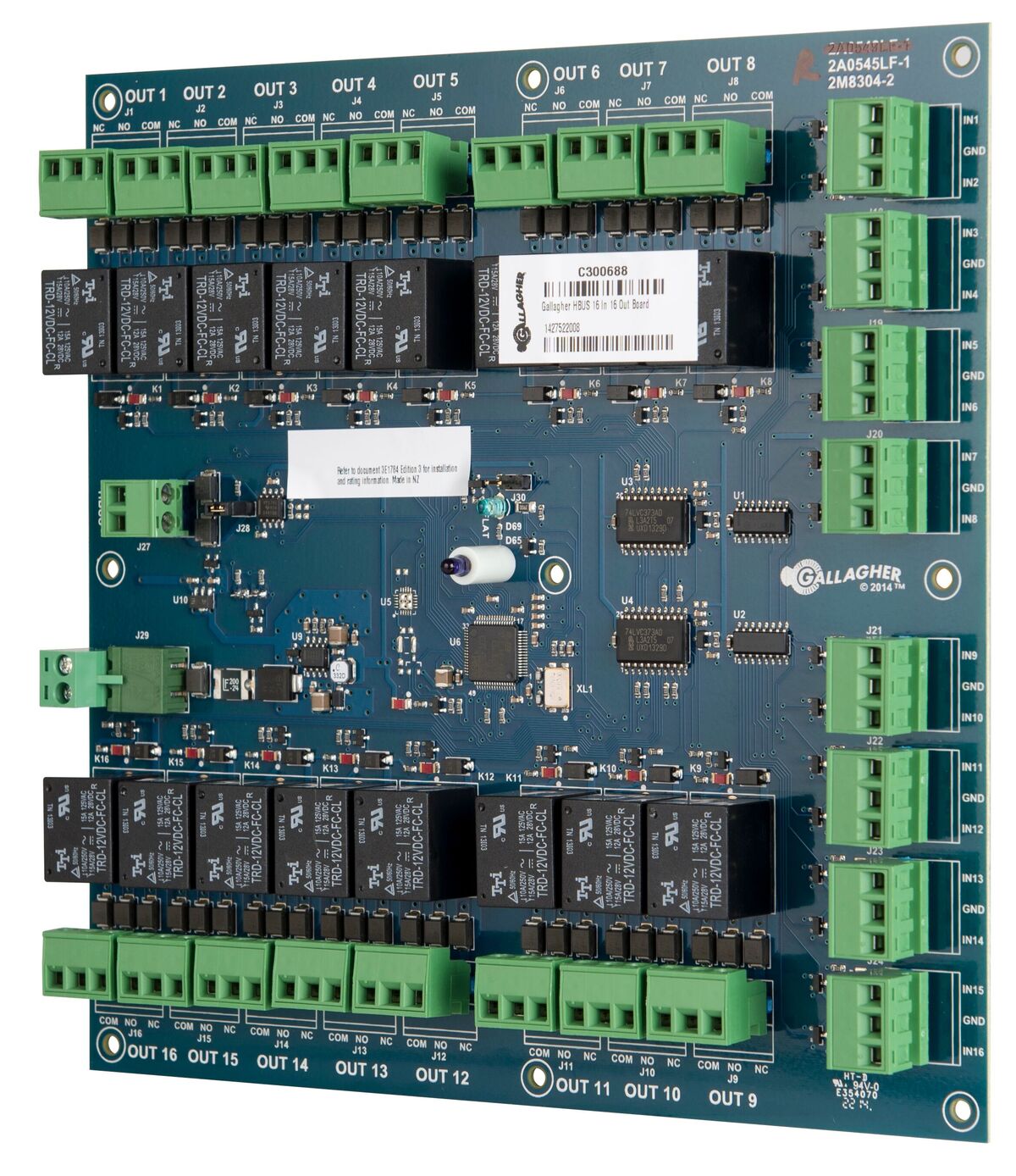 Gallagher HBUS C300688 – Carte HBUS 16 entrées / 16 sorties