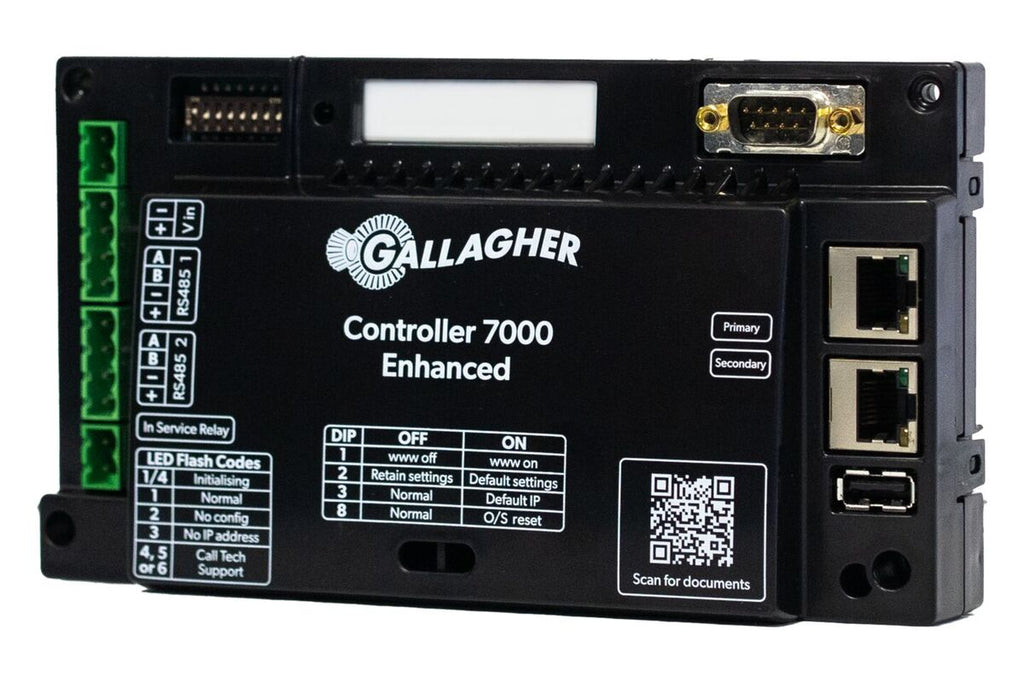 Gallagher Controller 7000 C400101 – Contrôleur IP 10 portes Enhanced, double Ethernet Gigabit
