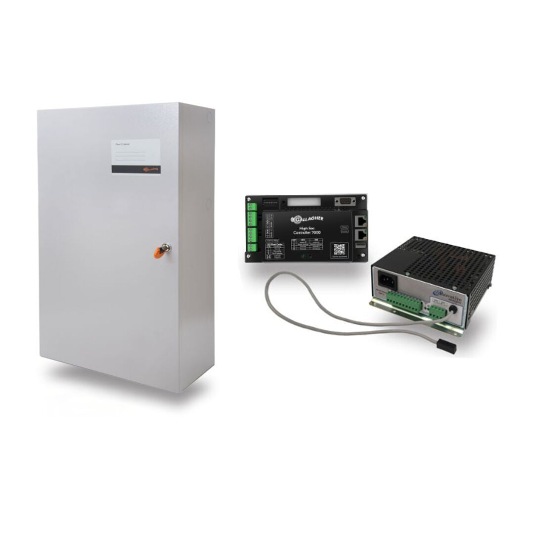 Gallagher High Sec C306105 – Ensemble classe 5 : coffret, High Sec Controller 7000 et alimentation