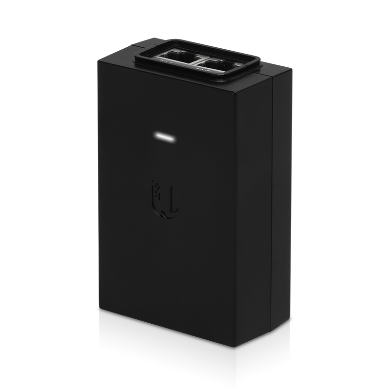 Ubiquiti UISP POE-48-24W-G EU – Injecteur PoE 48 V DC (moyenne puissance, noir)