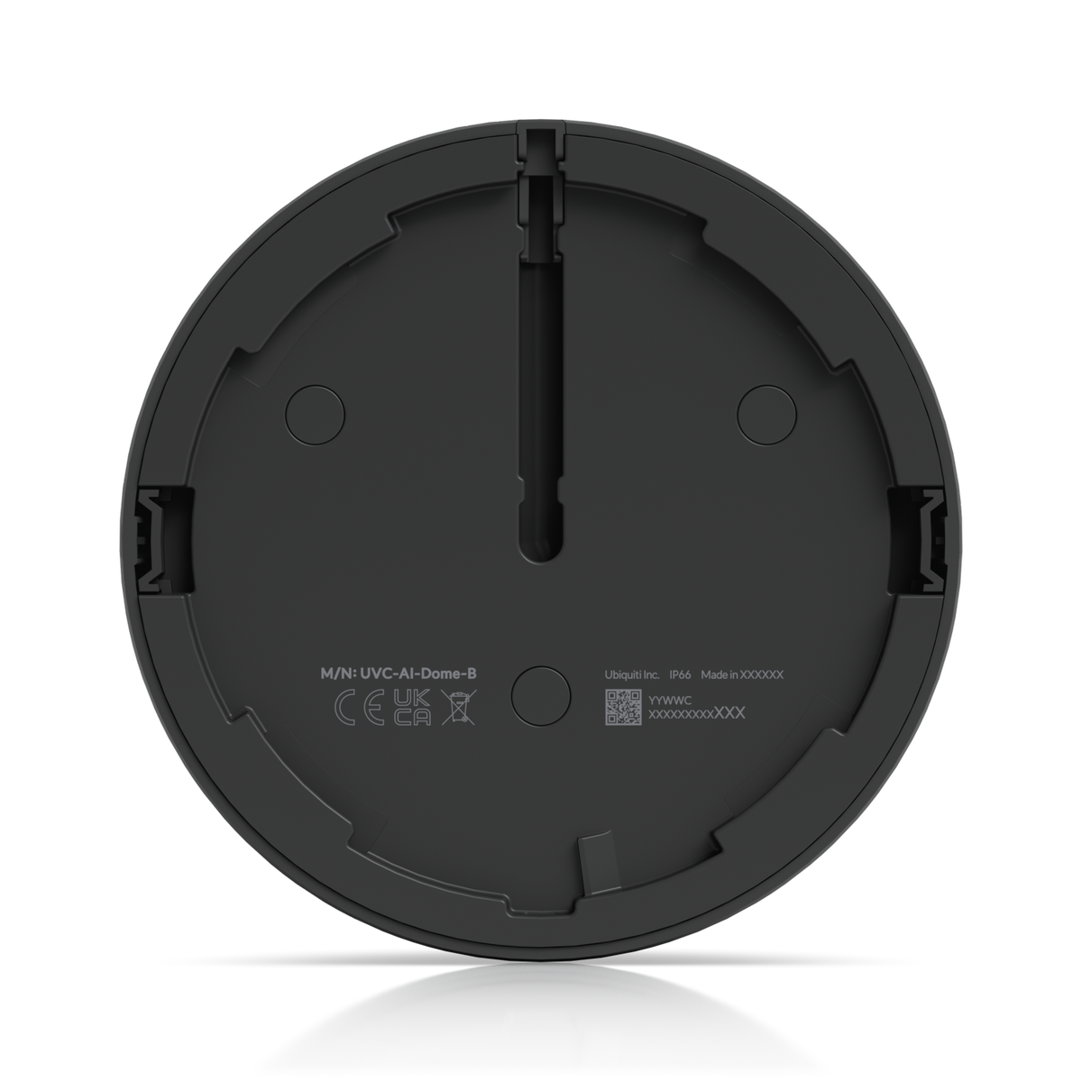 Ubiquiti UniFi Protect UVC-AI-Dome-B – Caméra dôme 4K IA anti-vandale, IR 40 m, PoE (noir)