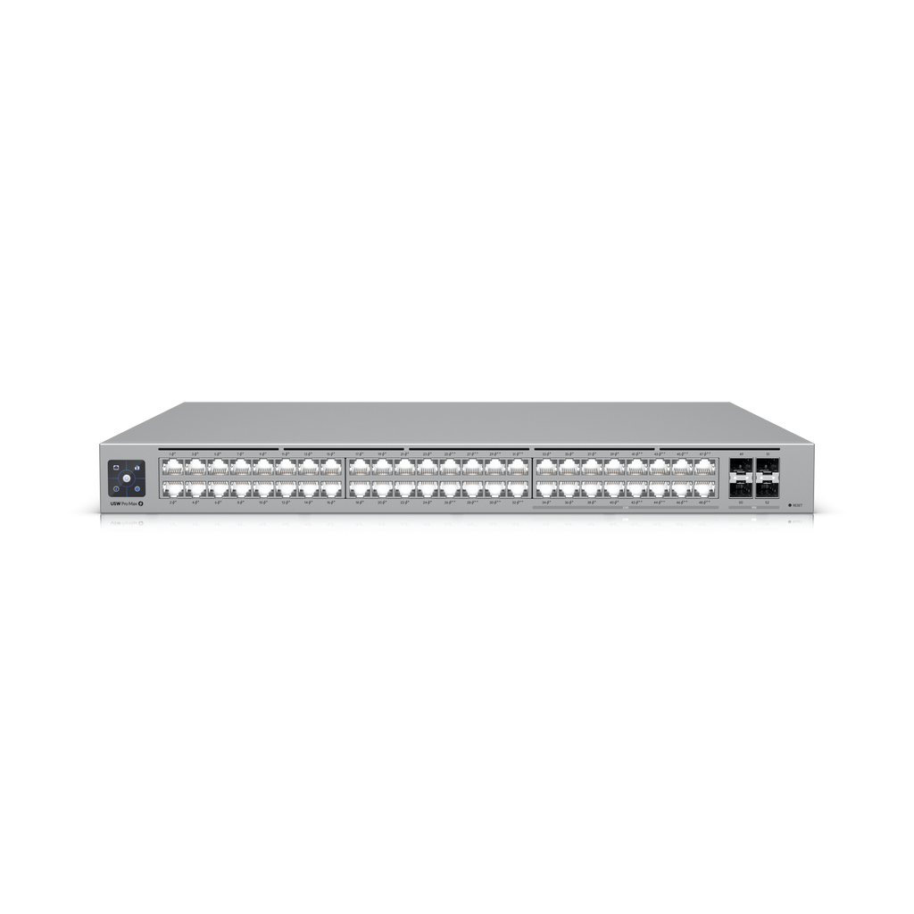 Ubiquiti UniFi USW-Pro-Max-48-PoE-EU – Switch Pro Max 48 PoE 2,5 GbE Etherlighting