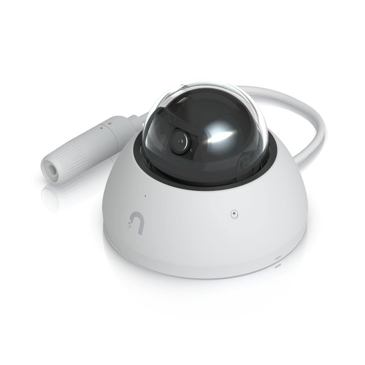 Ubiquiti UniFi Protect UVC-AI-Dome-W – Caméra dôme 4K IA anti-vandale, IR 40 m, PoE (blanc)