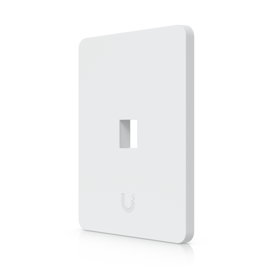 Ubiquiti UniFi UACC-WP-Keystone-V-1P – Plaque murale keystone peignable (lot de 4, verticale, 1 port)