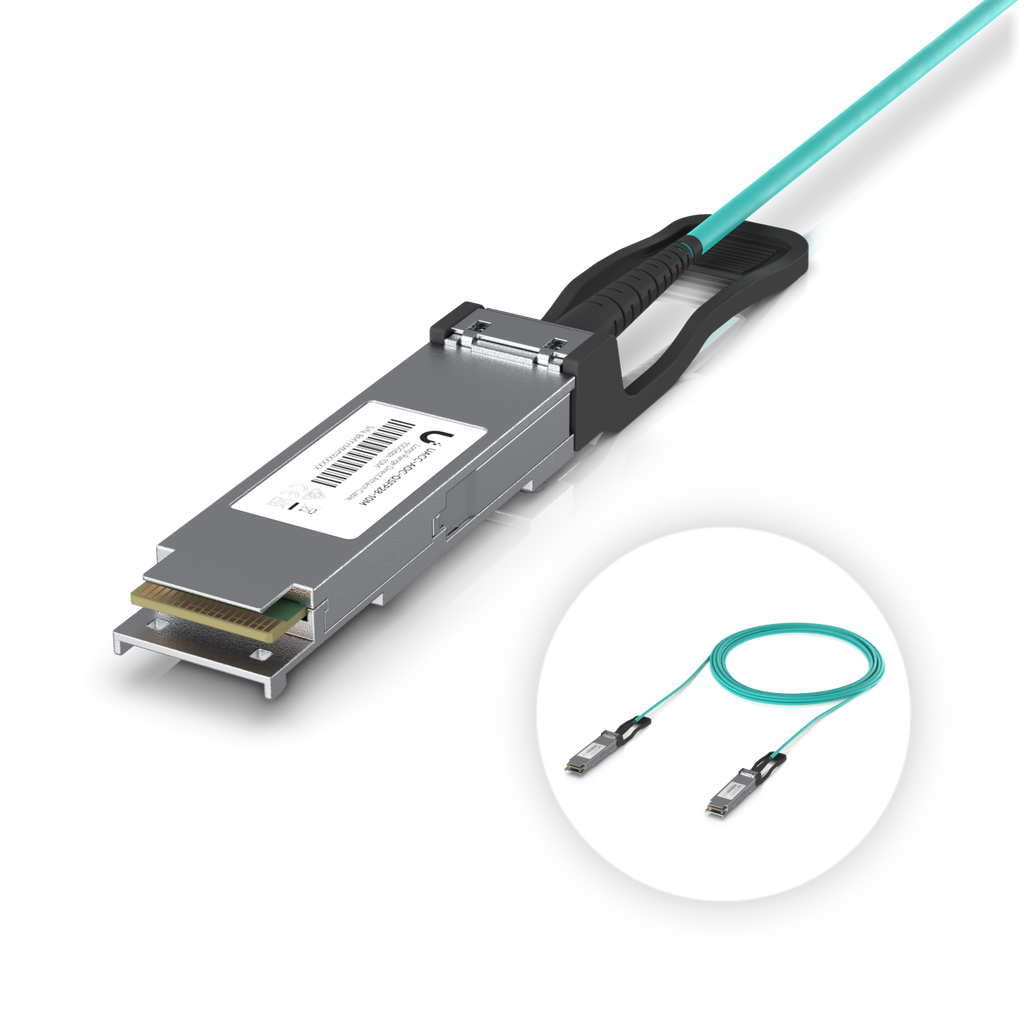 Ubiquiti UniFi UACC-AOC-QSFP28-10M – Câble optique actif AOC QSFP28 100 Gbit/s (10 m)