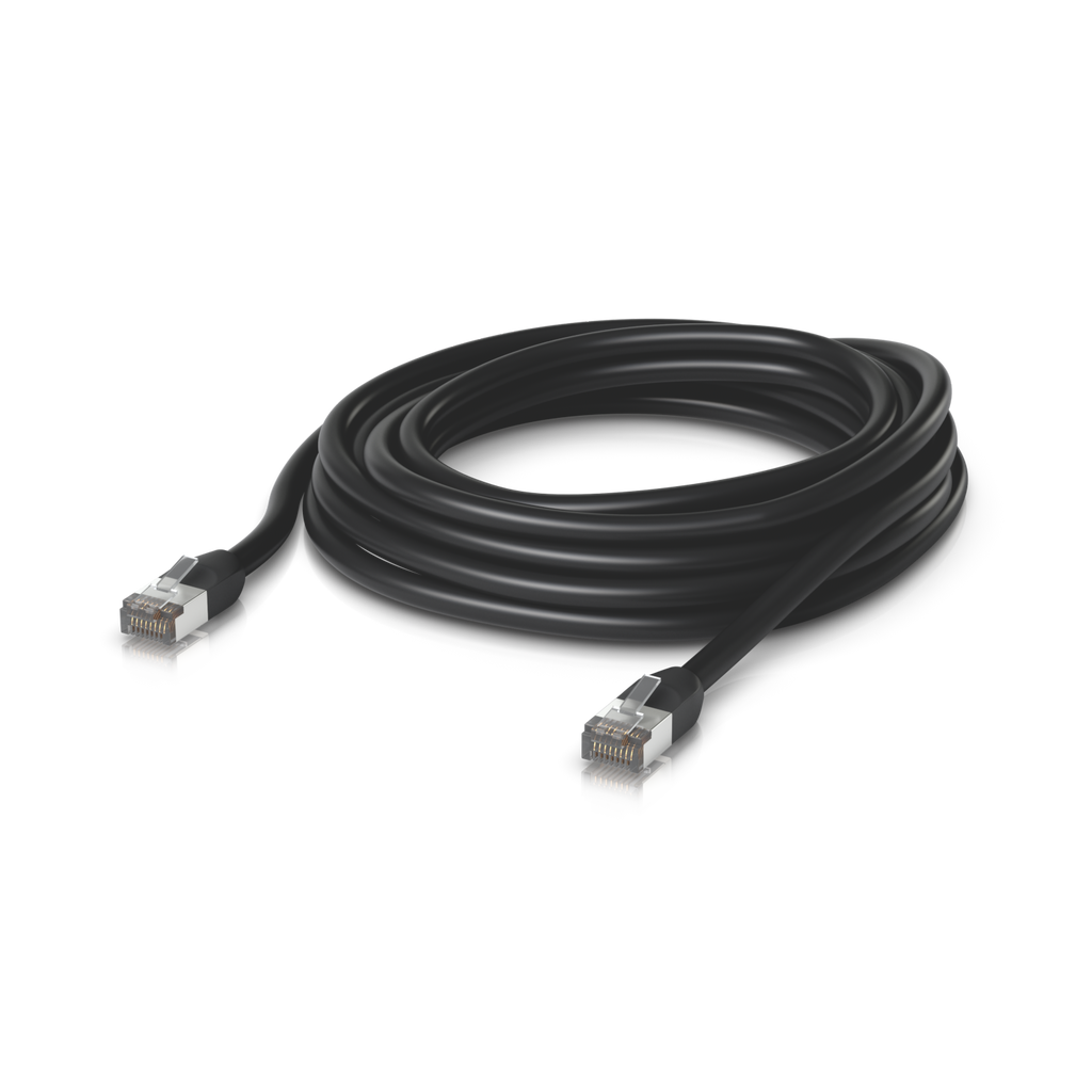 Ubiquiti UniFi UACC-Cable-Patch-Outdoor-8M-BK – Cordon de brassage extérieur (noir, 8 m)