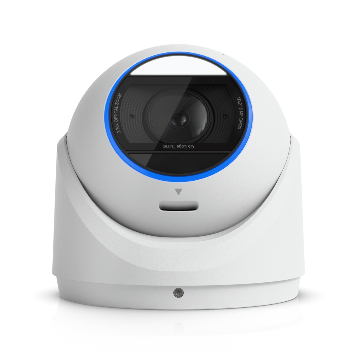 Ubiquiti UniFi Protect UVC-G6-Edge-Turret – Caméra tourelle 4K autonome, zoom optique 2,36x, PoE+ (blanc)