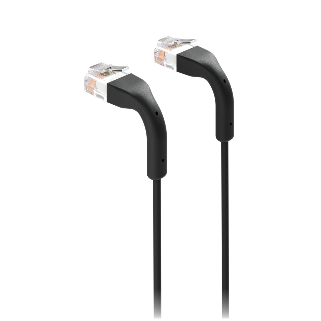 Ubiquiti UniFi UACC-Cable-Patch-3M-BK – Cordon de brassage ultra-fin 10 GbE (noir, 3 m)