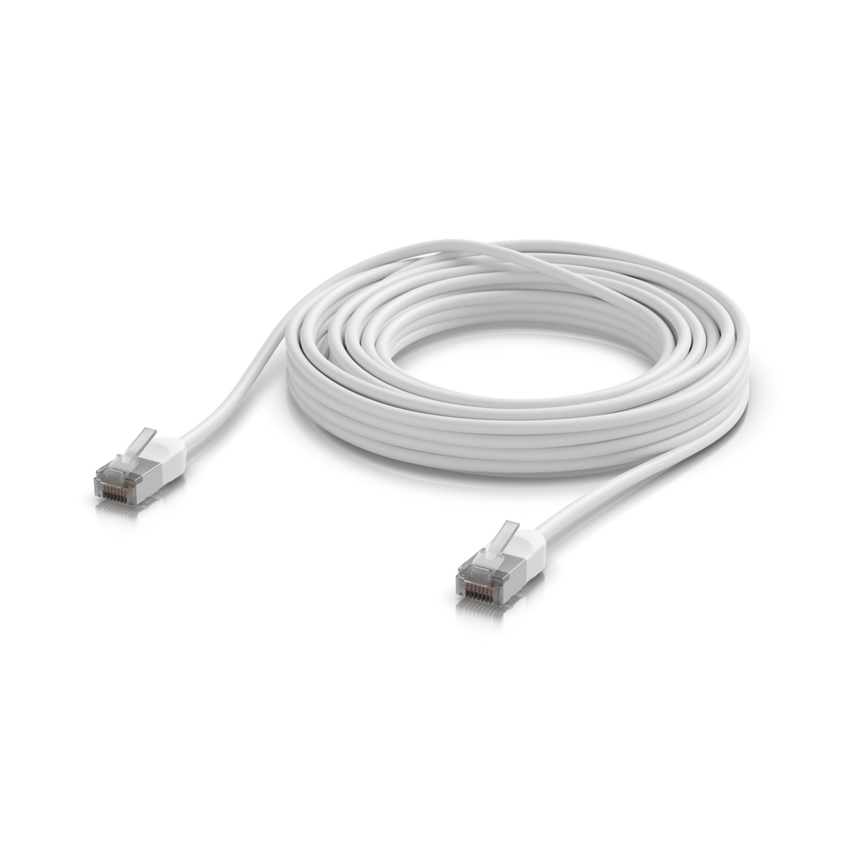 Ubiquiti UniFi UACC-Cable-Patch-Outdoor-C6A-8M-W – Cordon de brassage premium extérieur blindé (blanc, 8 m)