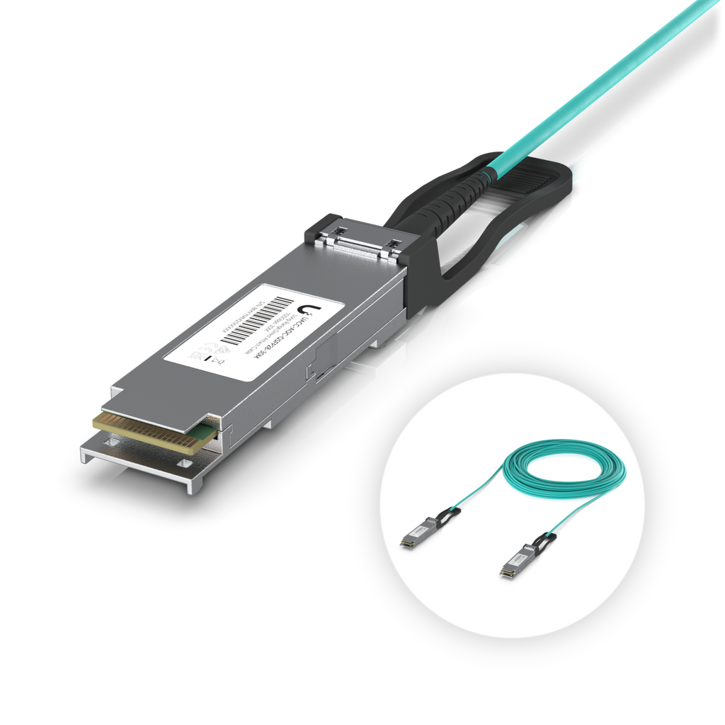 Ubiquiti UniFi UACC-AOC-QSFP28-30M – Câble optique actif AOC QSFP28 100 Gbit/s (30 m)
