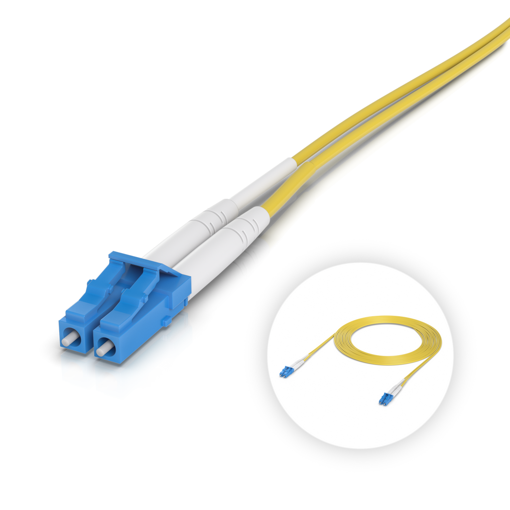 Ubiquiti UniFi UACC-OFC-S2-LULU-3M-50 – Jarretière fibre OS2 LC/UPC duplex (3 m, lot de 50)