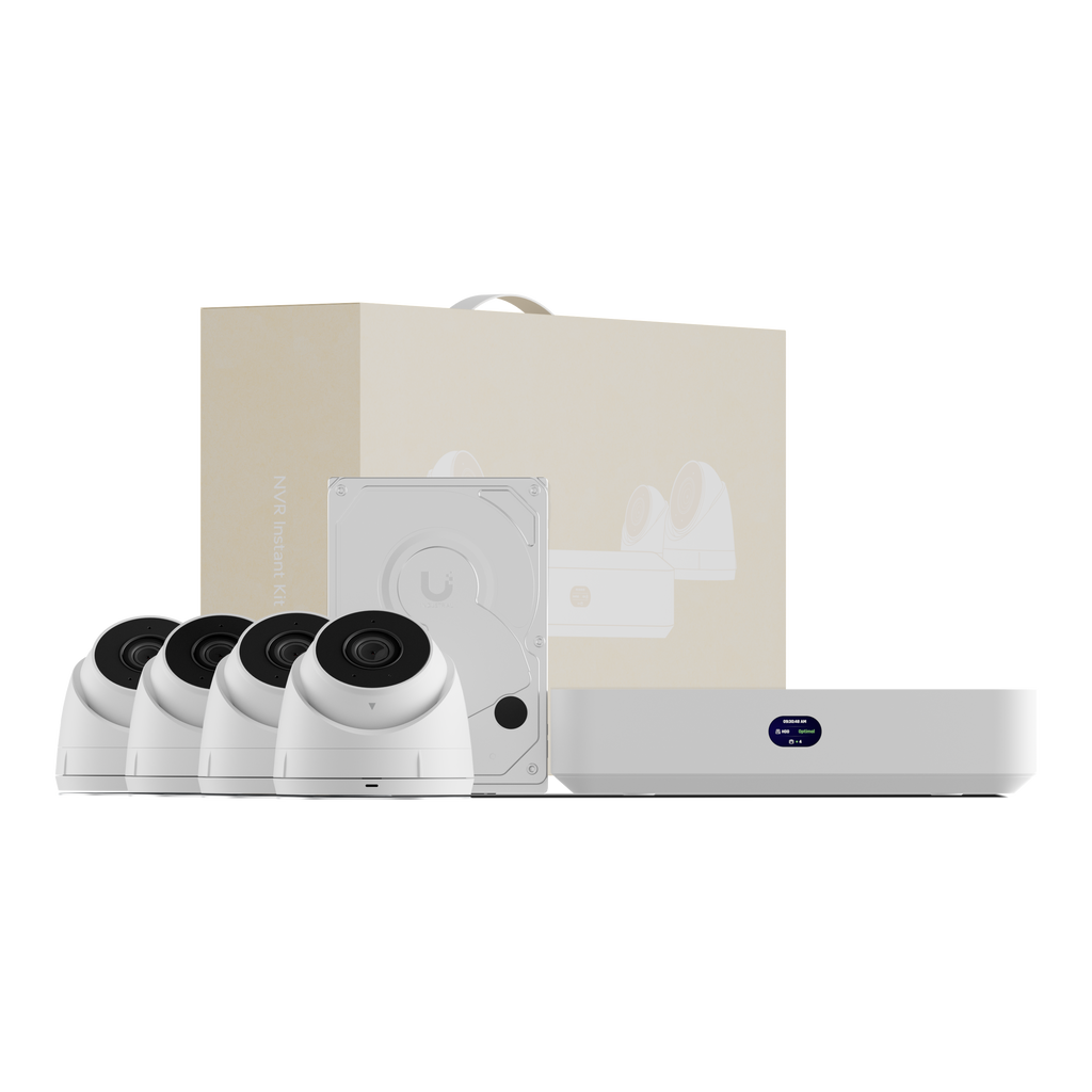 Ubiquiti UniFi Protect UNVR-Instant-Kit-EU – Kit NVR Instant + 4 caméras G5 Turret Ultra + disque 1 To
