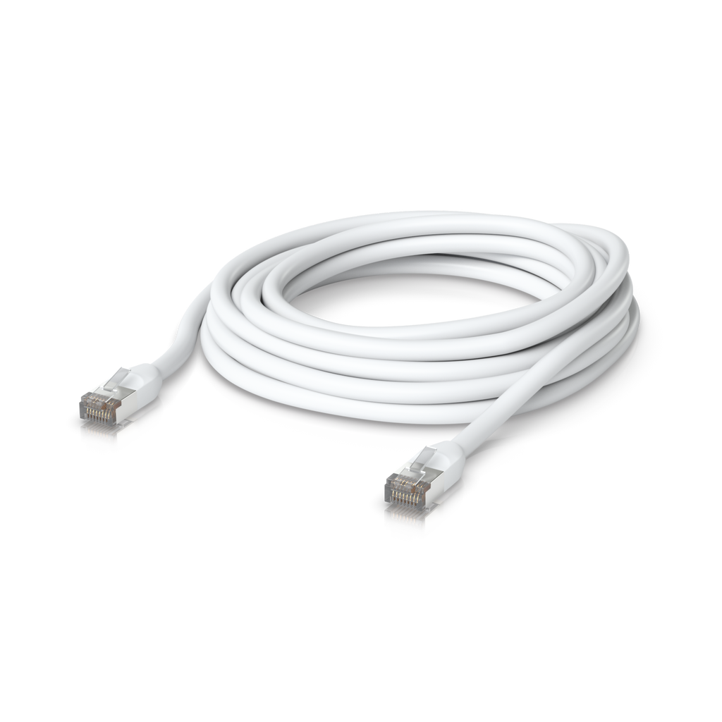Ubiquiti UniFi UACC-Cable-Patch-Outdoor-8M-W – Cordon de brassage extérieur (blanc, 8 m)