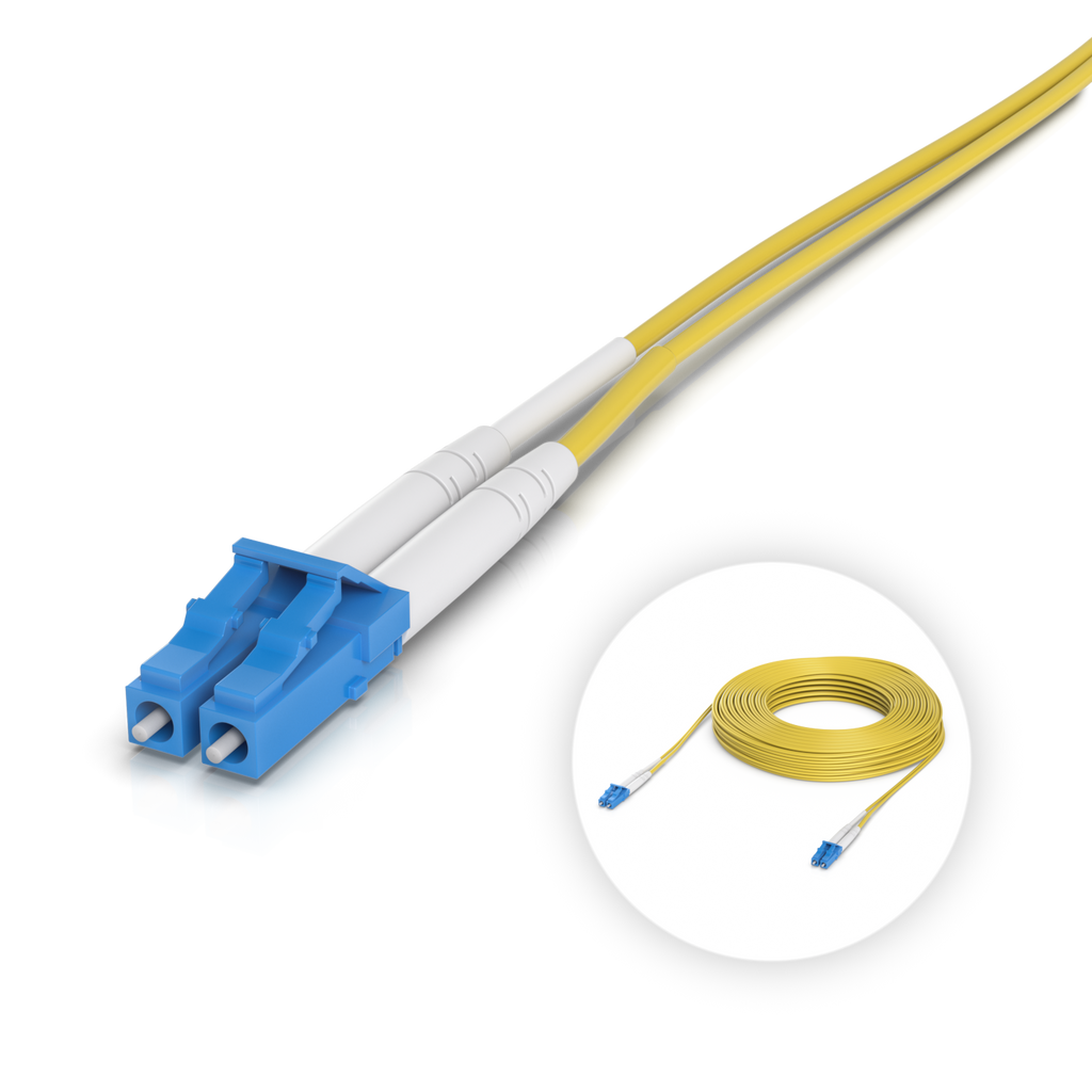 Ubiquiti UniFi UACC-OFC-S2-LULU-30M – Jarretière fibre OS2 LC/UPC duplex (30 m)