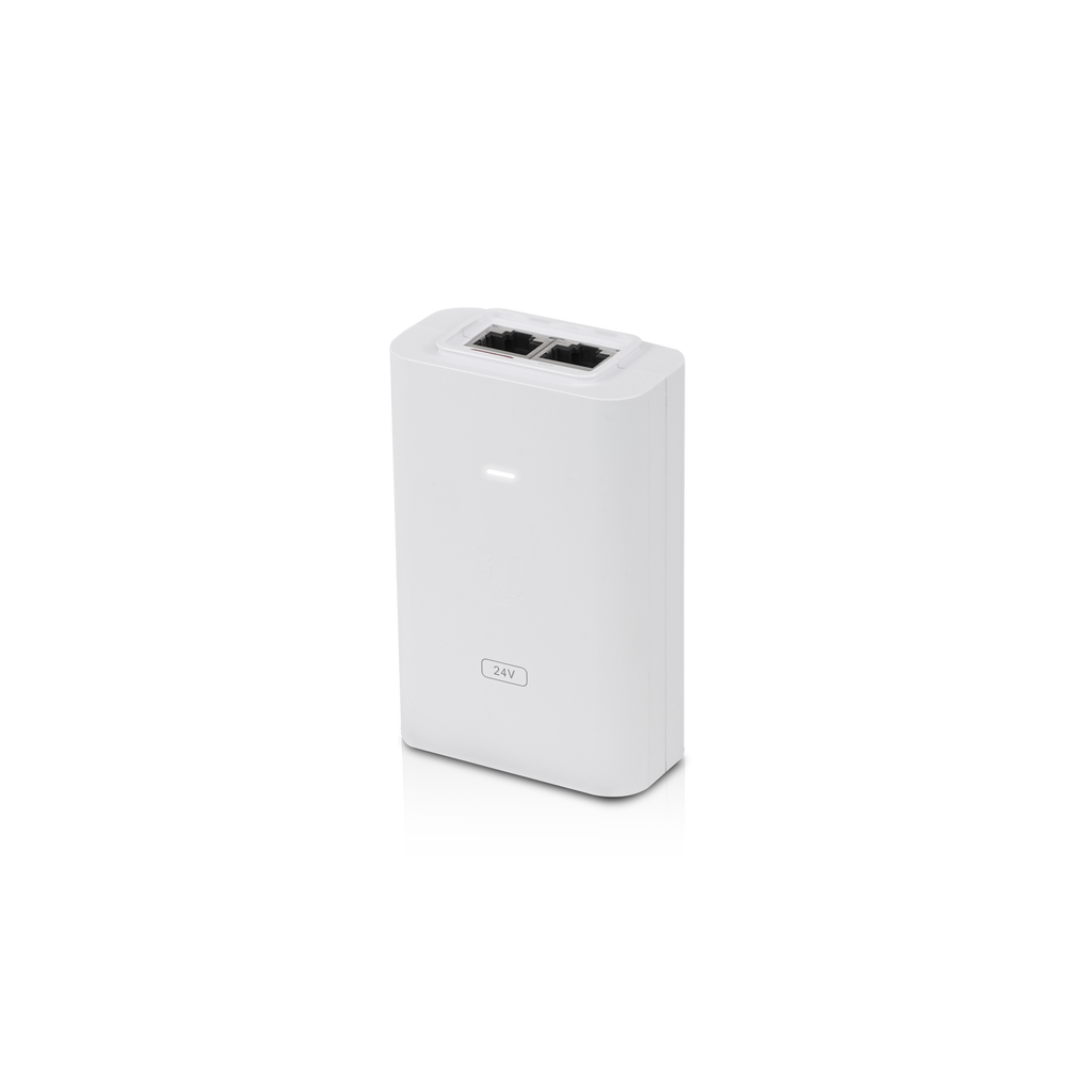 Ubiquiti UISP POE-24-24W-G-WH-EU – Injecteur PoE passif 24 V DC (haute puissance, blanc)