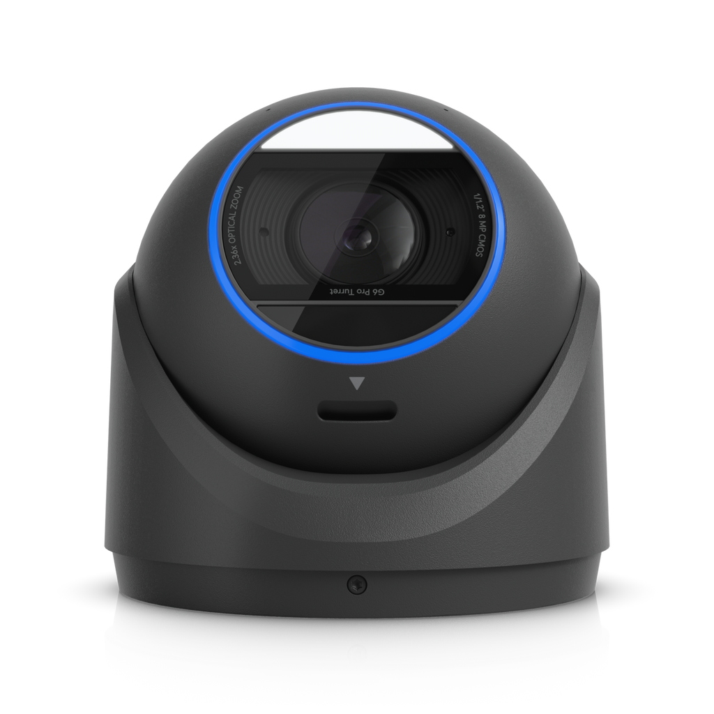 Ubiquiti UniFi Protect UVC-G6-Pro-Turret-B – Caméra tourelle 4K IA, zoom optique 2,36x, PoE+ (noir)