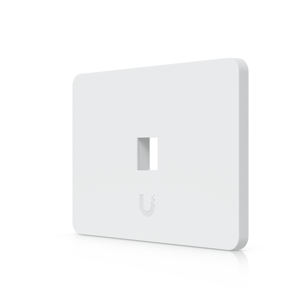 Ubiquiti UniFi UACC-WP-Keystone-H-1P – Plaque murale keystone peignable (lot de 4, horizontale, 1 port)