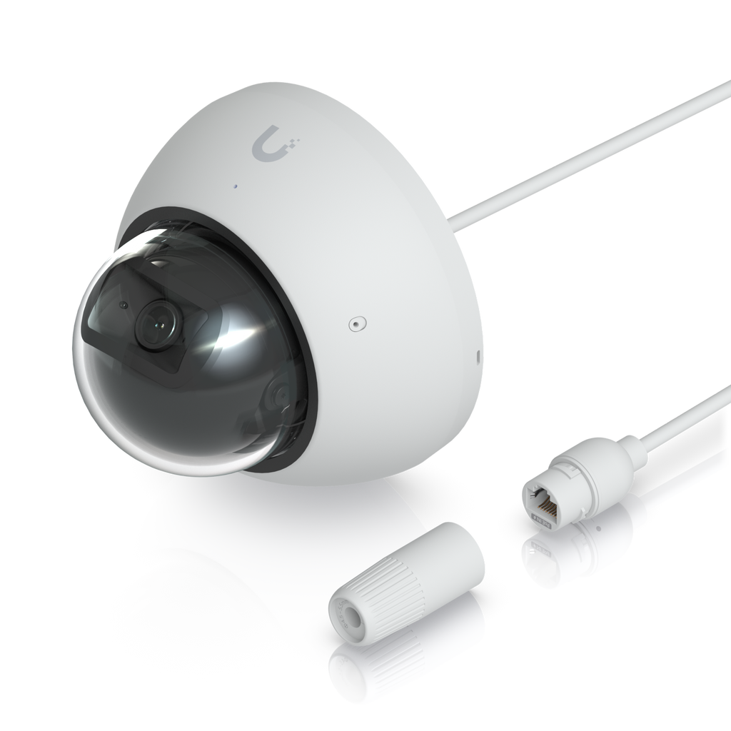 Ubiquiti UniFi Protect UVC-AI-Dome-W – Caméra dôme 4K IA anti-vandale, IR 40 m, PoE (blanc)