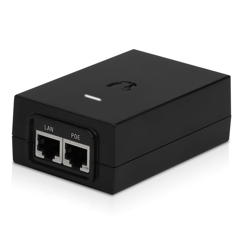 Ubiquiti UISP POE-48-24W-G EU – Injecteur PoE 48 V DC (moyenne puissance, noir)