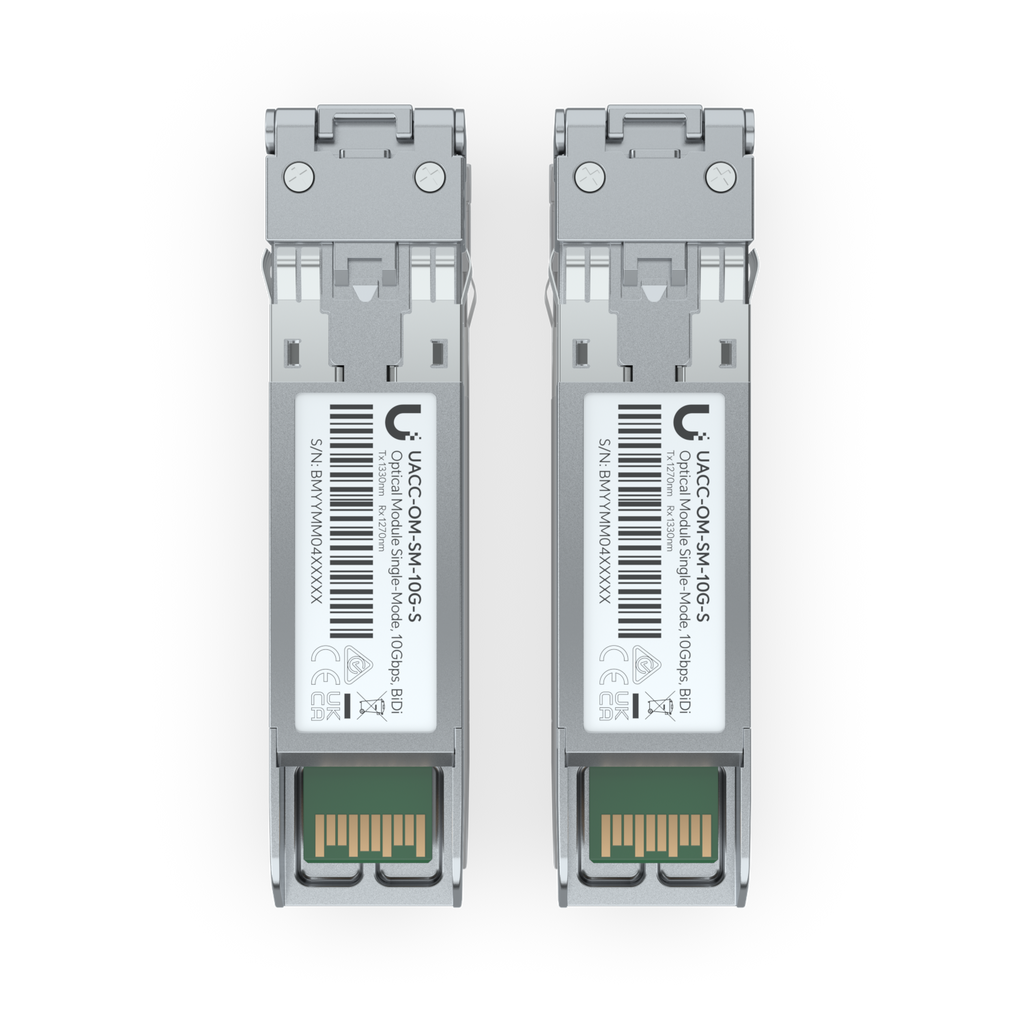 Ubiquiti UniFi UACC-OM-SM-10G-S-2 – Module optique SFP+ 10G BiDi monomode (lot de 2)