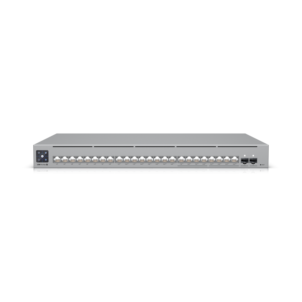 Ubiquiti UniFi USW-Pro-Max-24-PoE-EU – Switch Pro Max 24 PoE 2,5 GbE Etherlighting