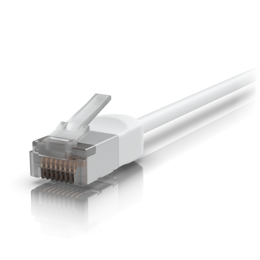 Ubiquiti UniFi UACC-Cable-Patch-Outdoor-C6A-3M-W – Cordon de brassage premium extérieur blindé (blanc, 3 m)