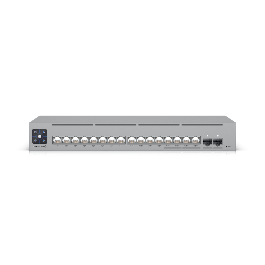 Ubiquiti UniFi USW-Pro-Max-16-PoE-EU – Switch Pro Max 16 PoE 2,5 GbE