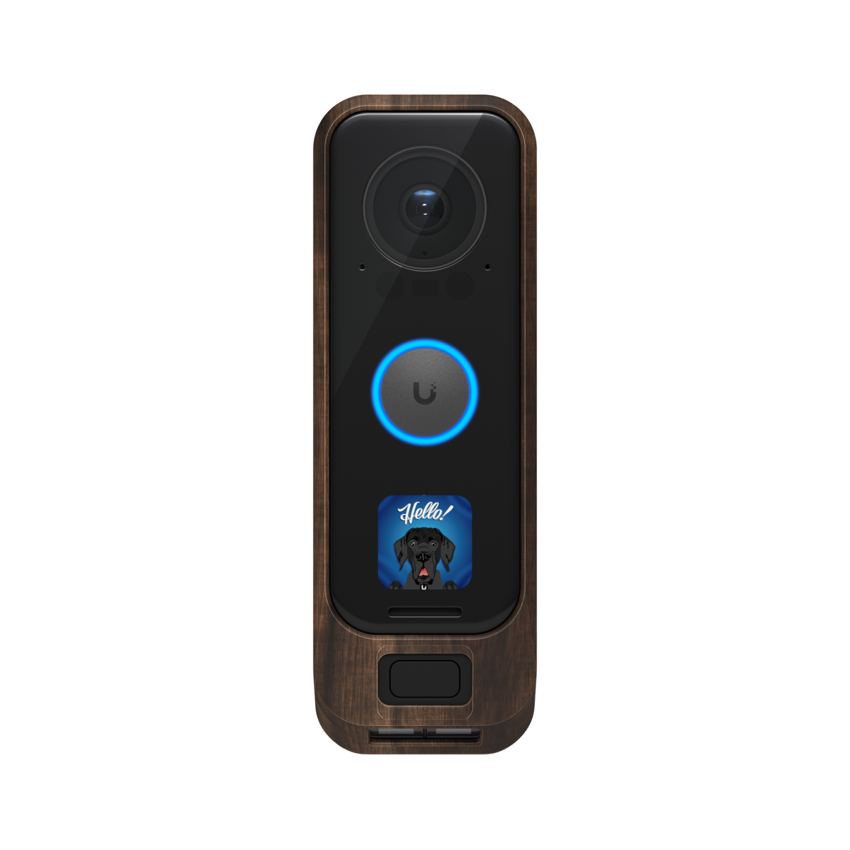 Ubiquiti UniFi Protect UACC-G4-DB-Pro-Cover-Wood – Coque décorative pour G4 Doorbell Pro (bois)
