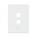 Ubiquiti UniFi UACC-WP-Keystone-V-2P – Plaque murale keystone peignable (lot de 4, verticale, 2 ports)