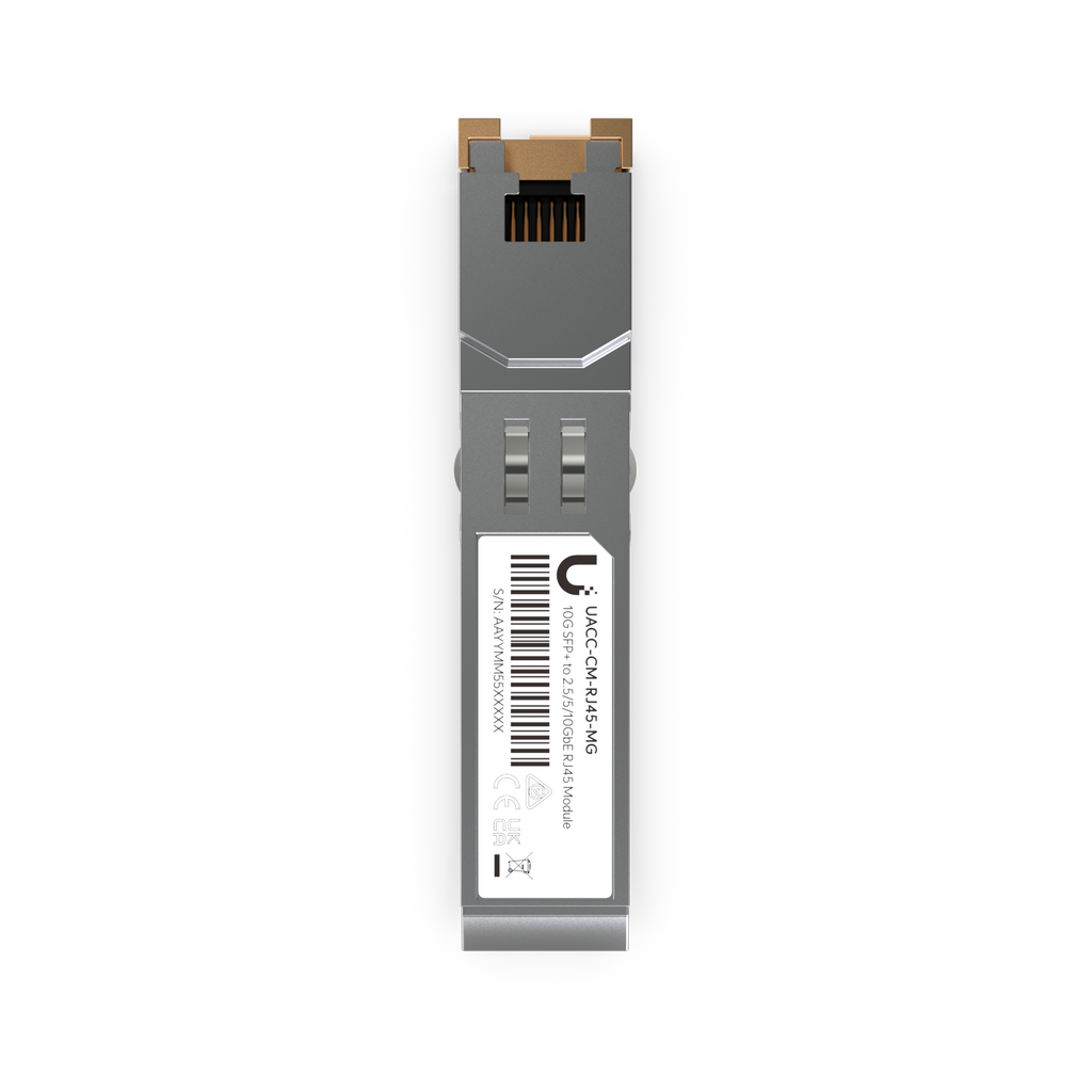 Ubiquiti UniFi UACC-CM-RJ45-MG – Module SFP+ vers RJ45 10G multi-gigabit