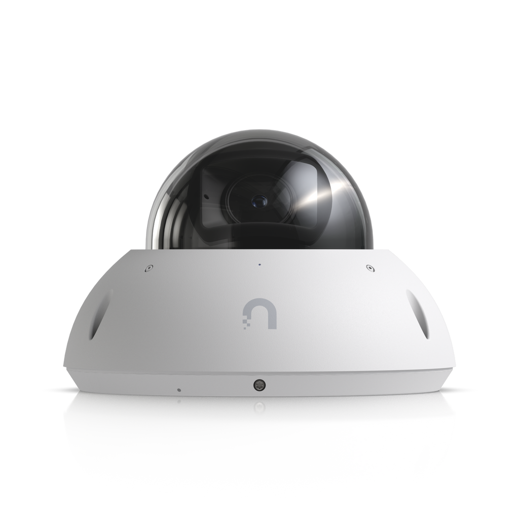 Ubiquiti UniFi Protect UVC-G6-Edge-Dome – Caméra dôme 4K autonome anti-vandale, zoom 2,36x, PoE+ (blanc)