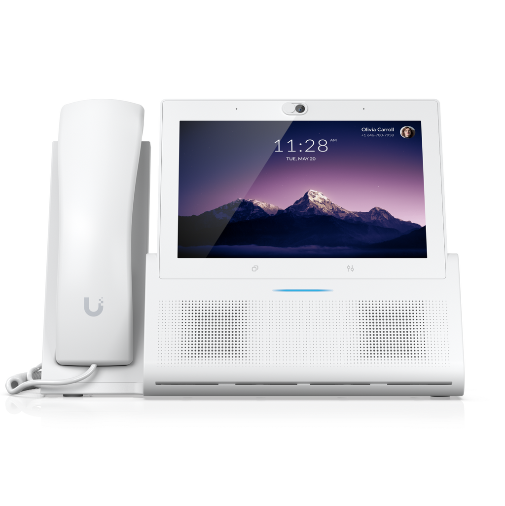 Ubiquiti UniFi Talk UTP-TouchMax-White-U – Téléphone IP de bureau G2 écran tactile 7" (blanc)