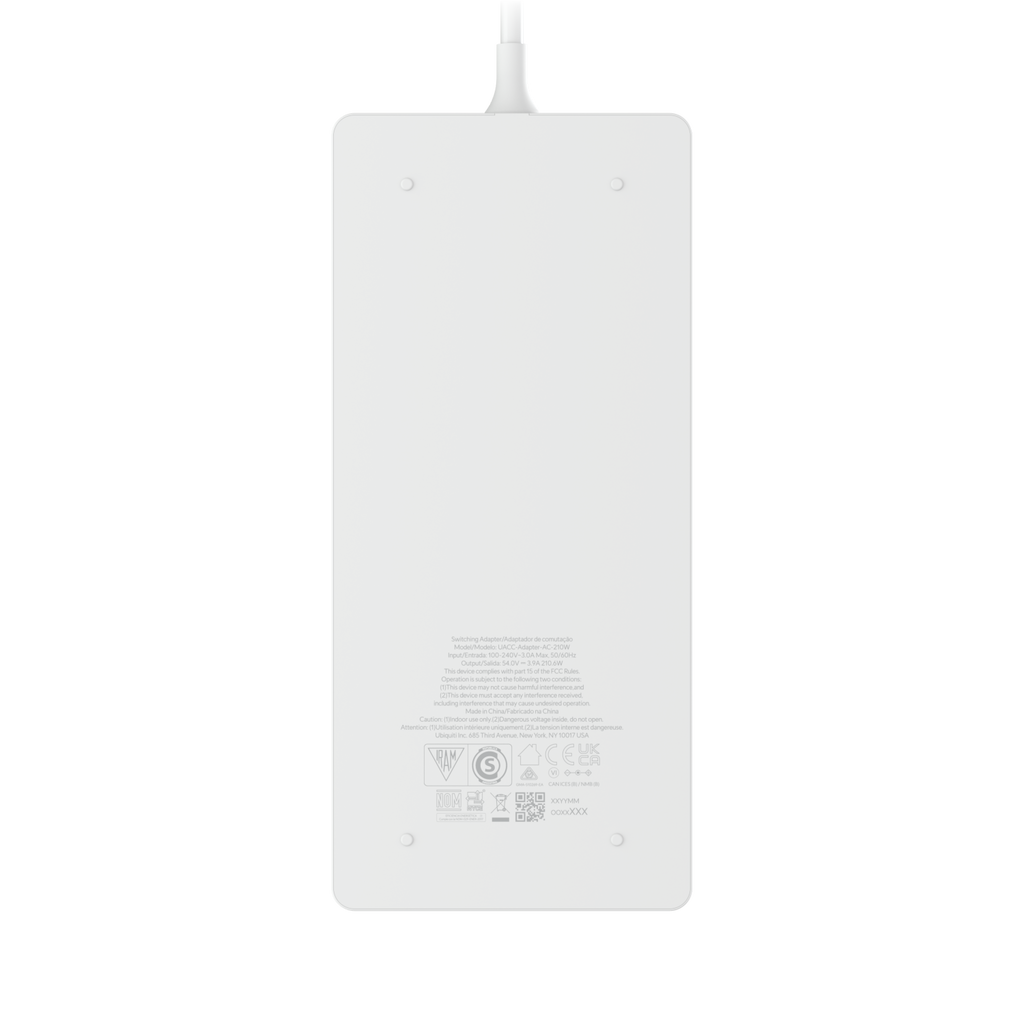 Ubiquiti UniFi UACC-Adapter-AC-210W-EU – Adaptateur secteur 210 W 54 V pour switch PoE