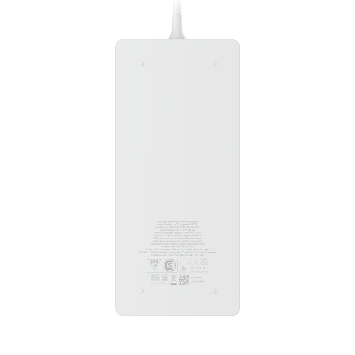 Ubiquiti UniFi UACC-Adapter-AC-210W-EU – Adaptateur secteur 210 W 54 V pour switch PoE
