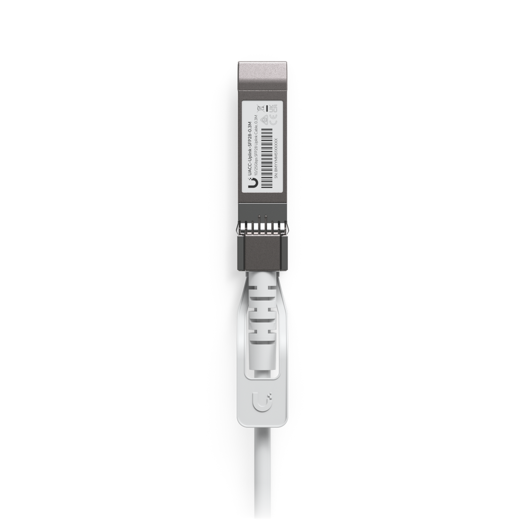 Ubiquiti UniFi UACC-Uplink-SFP28-0.3M – Câble d'interconnexion Uplink SFP28 auto-adaptatif (0,3 m)