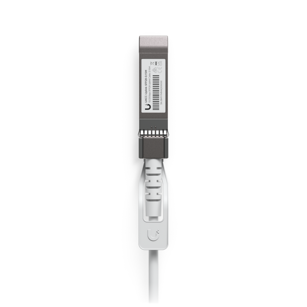 Ubiquiti UniFi UACC-Uplink-SFP28-0.15M – Câble d'interconnexion Uplink SFP28 auto-adaptatif (0,15 m)