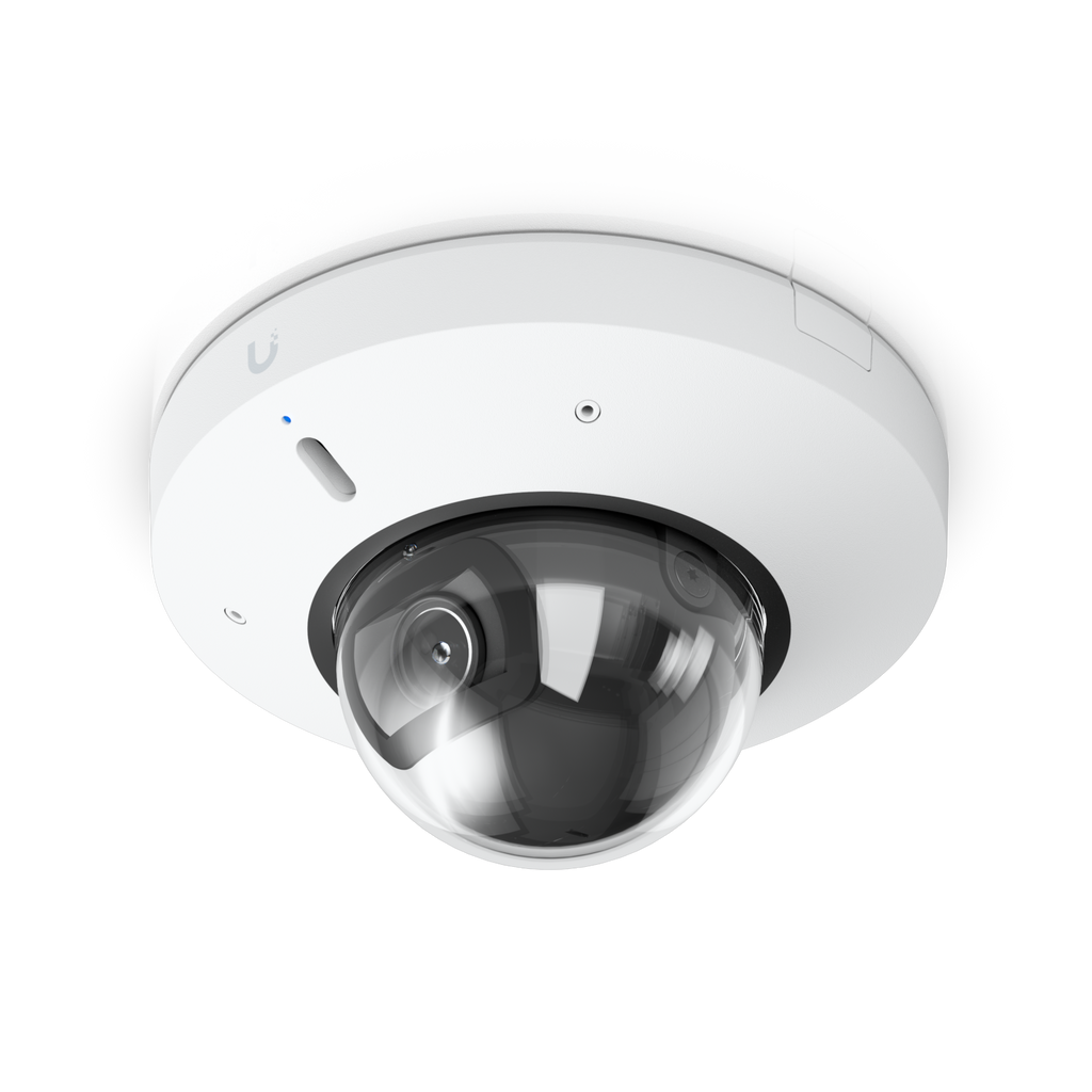 Ubiquiti UniFi Protect UVC-G6-Mini-Dome-W – Mini-dôme 4K IA intérieur, audio bidirectionnel, PoE (blanc)