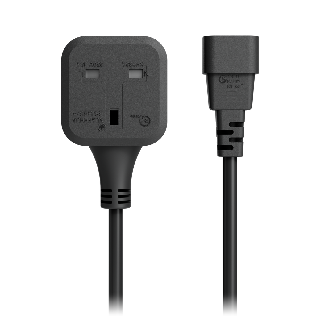 Ubiquiti UniFi UACC-Cable-C14-SK-G – Câble adaptateur C14 vers prise type G (UK)