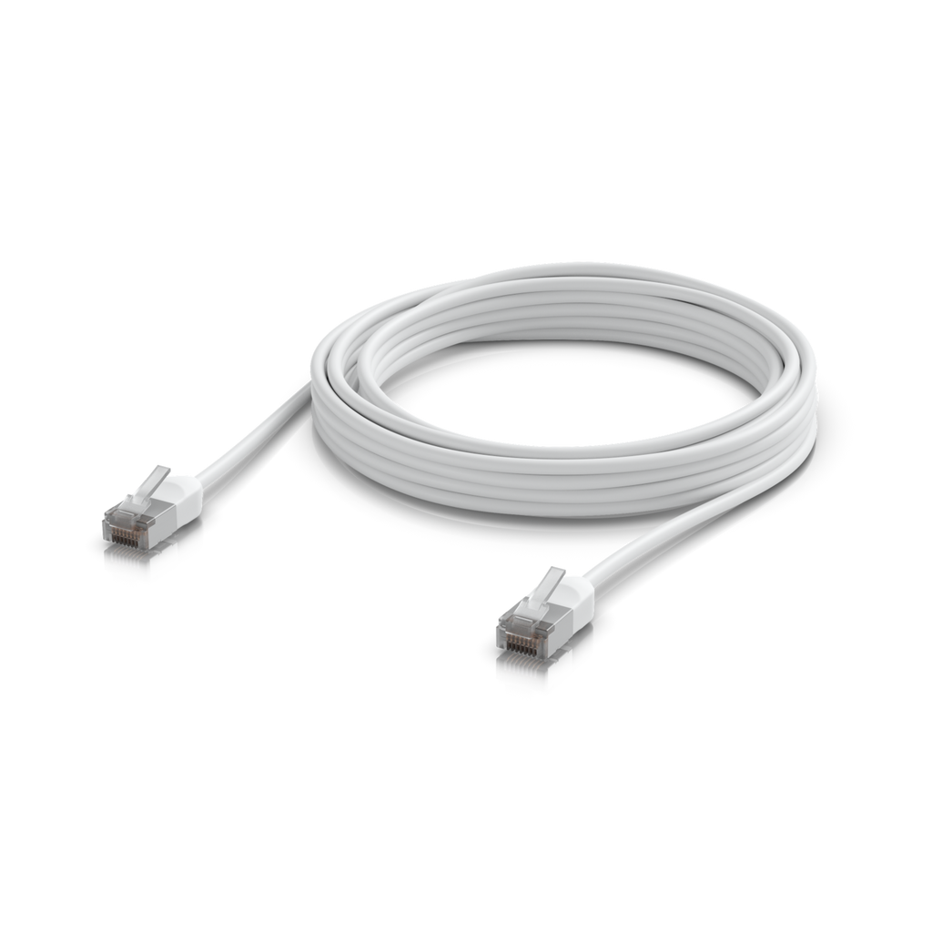 Ubiquiti UniFi UACC-Cable-Patch-Outdoor-C6A-5M-W – Cordon de brassage premium extérieur blindé (blanc, 5 m)