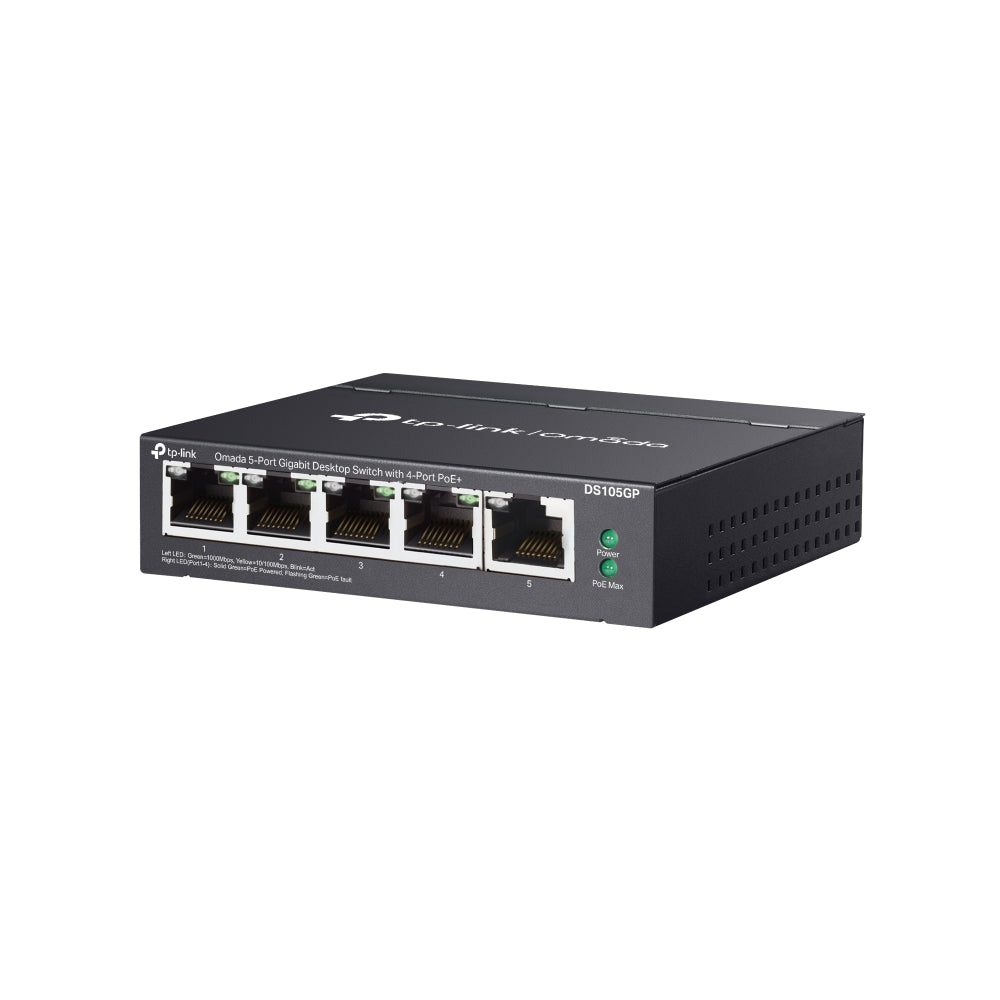 TP-Link Omada DS105GP – Switch 5 ports gigabit 4 poe+ omada