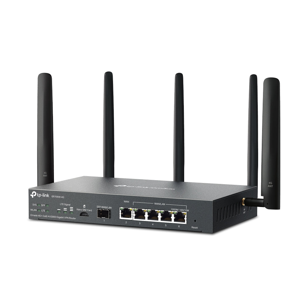 TP-Link Omada ER706W-4G – Routeur 4G+ Cat6 Wi-Fi 6 AX3000