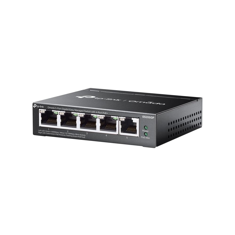 TP-Link Omada ES205GP – Switch Easy Managed 5 ports Gigabit dont 4 PoE+